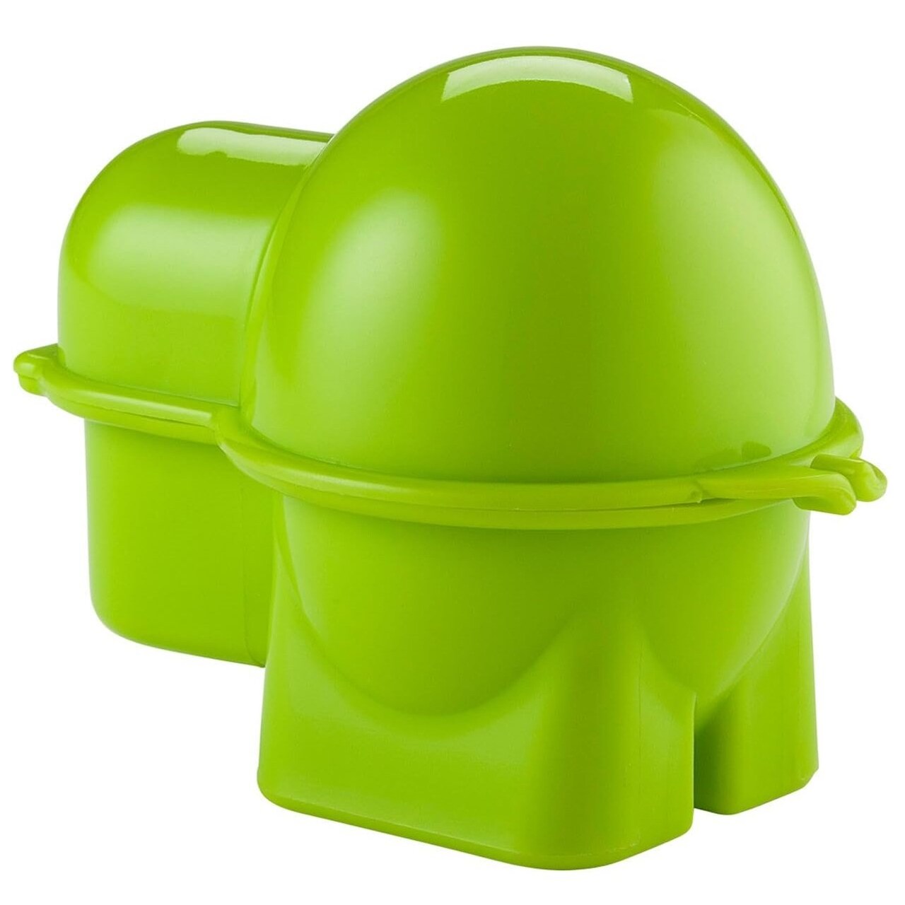 Hutzler Egg To-Go Container with Salt Shaker, Hard Boiled Egg Holder with Lid